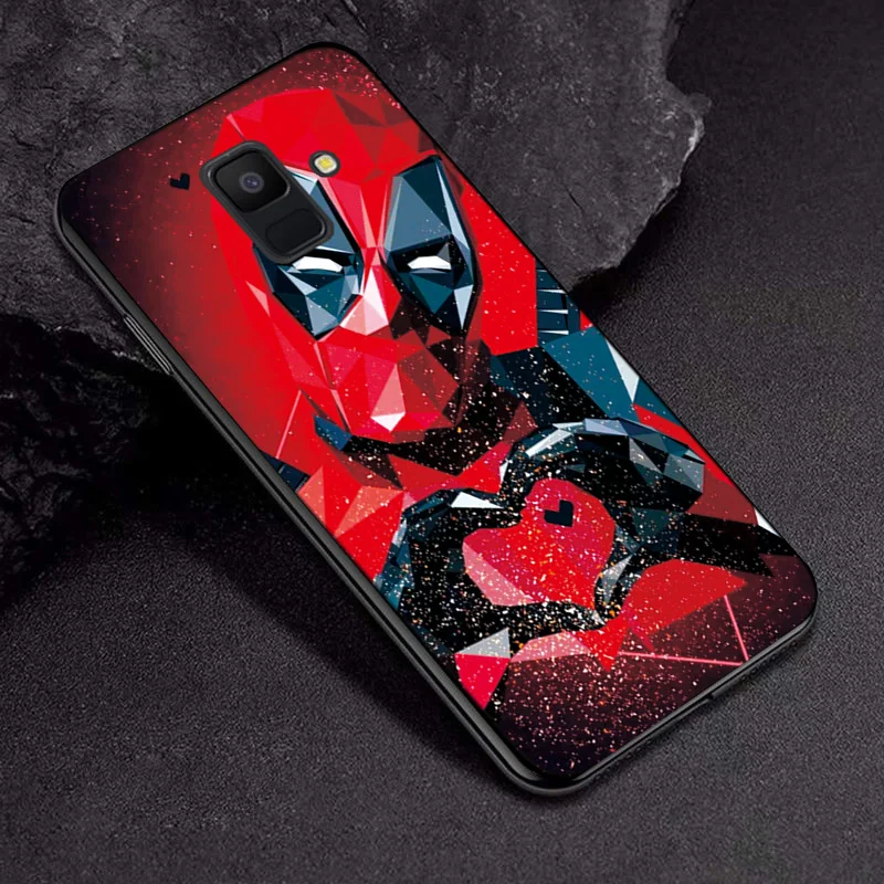 Для samsung Galaxy A6 plus чехол-накладка A8 plus Venom Joker черный чехол ТПУ для samsung A9 A7 A750 Железный человек бампер - Цвет: TPUBLK665