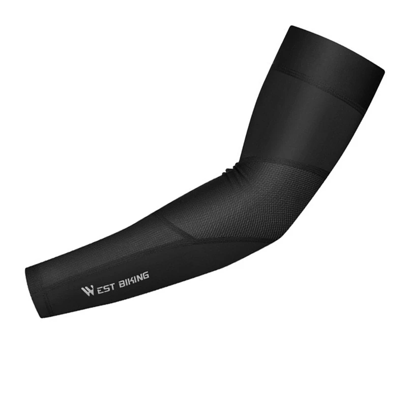 

WEST BIKING Arm Sleeves Sun Protective Running Cycling Arm Cover Basketball Elbow Pad Fitness Outdoor Sports Warmer