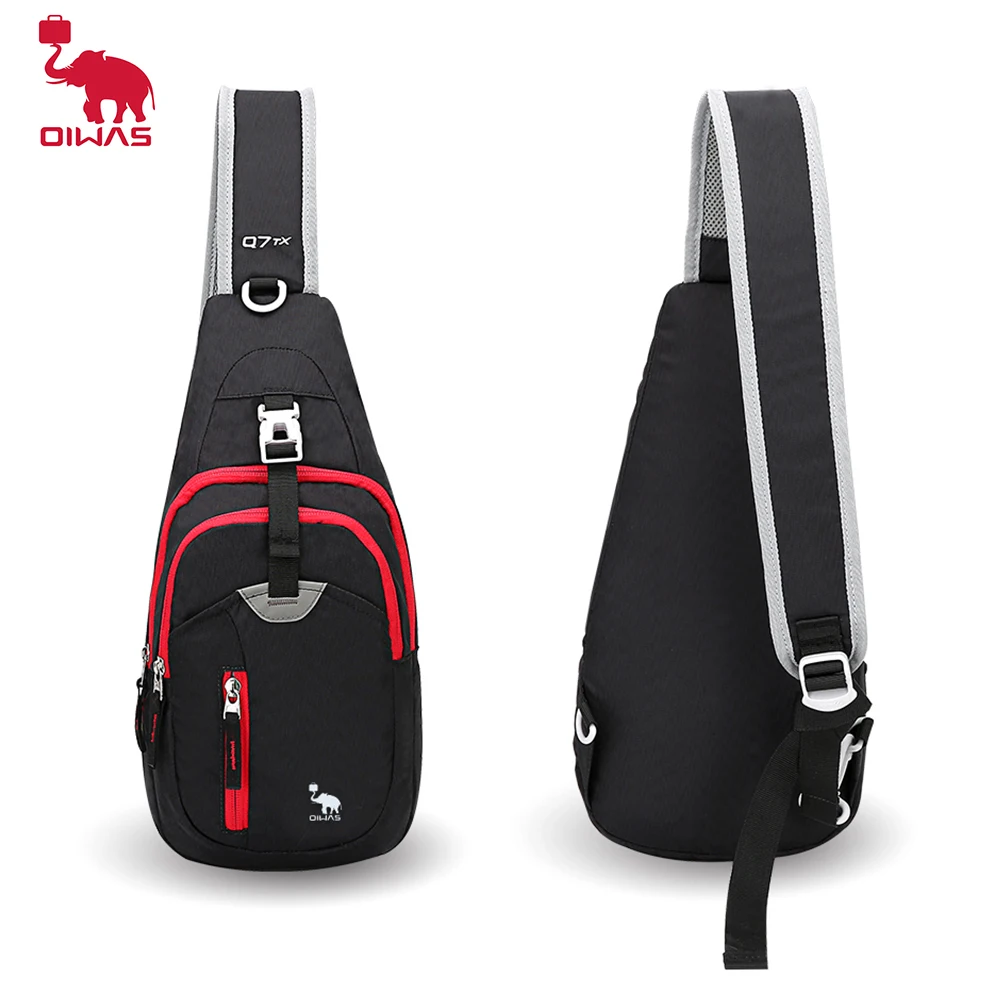 

Owias Fashion Multifunctional Men's Chest Bag Waist Pack Nylon Crossbody Pack Leisure Short Trip Messengers Travel Bag Pouch