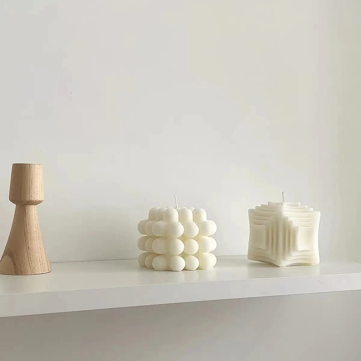 Свеча-Кубик Рубика свеча украшение дома ручная работа прямоугольная римская на