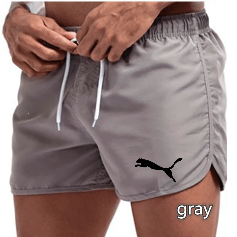 

Brand Shorts Mens Bodybuilding Fast Dry Boardshorts Joggers Knee Length Sweatpants Summer Male Gyms Fitness Workout Beach Short