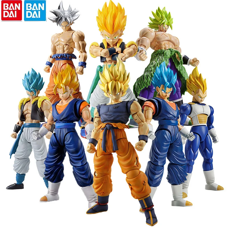 

Bandai Original Dragon Ball Z RISE Anime Figures Broli Son Gohan Goku Vegeta Trunks Gogeta Action Figure Model Kids Gift Toy