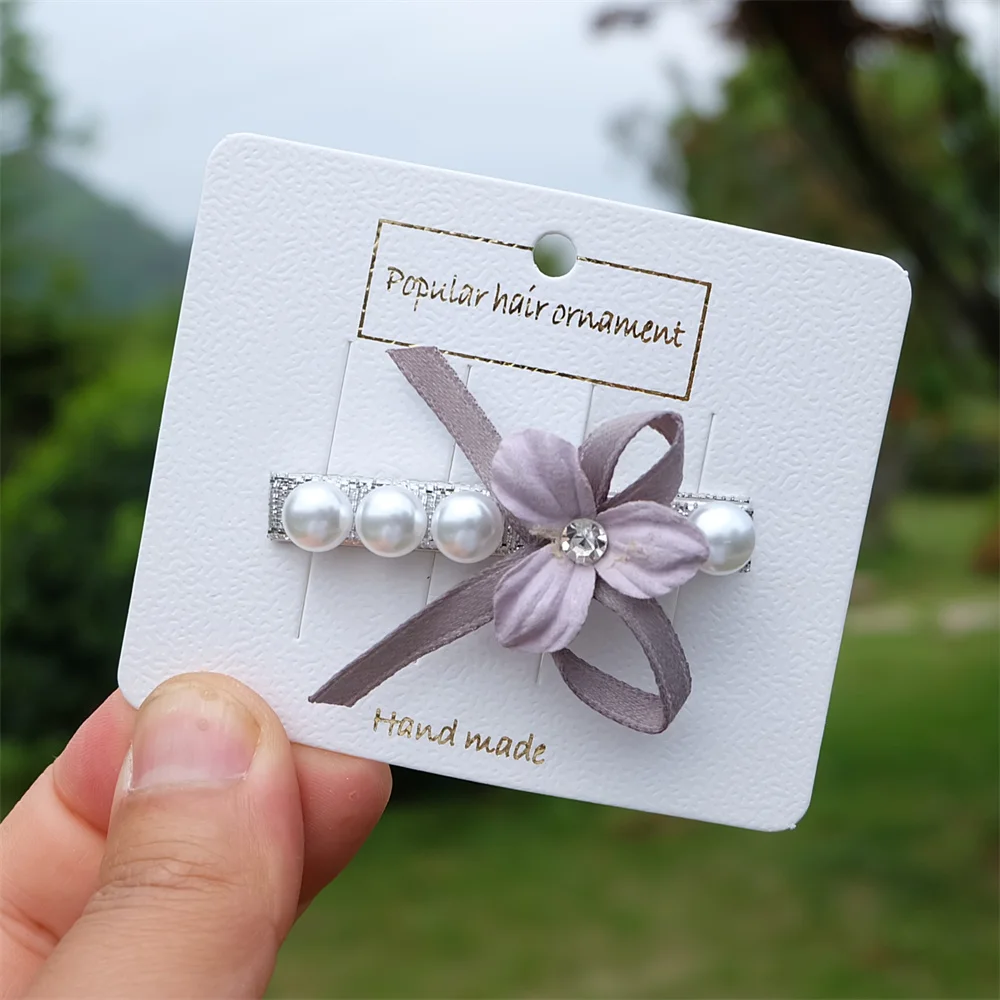 

Женская заколка для волос с бантом и цветами