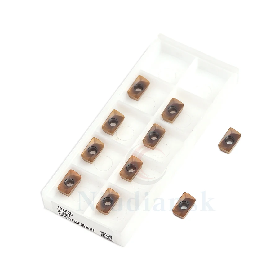 

10pcs APMT1135 PDER HT JP4020 Carbide Inserts CNC Metal Lathe Tools Milling Cutter Face Mill Turning Tool Milling Blade APMT1135