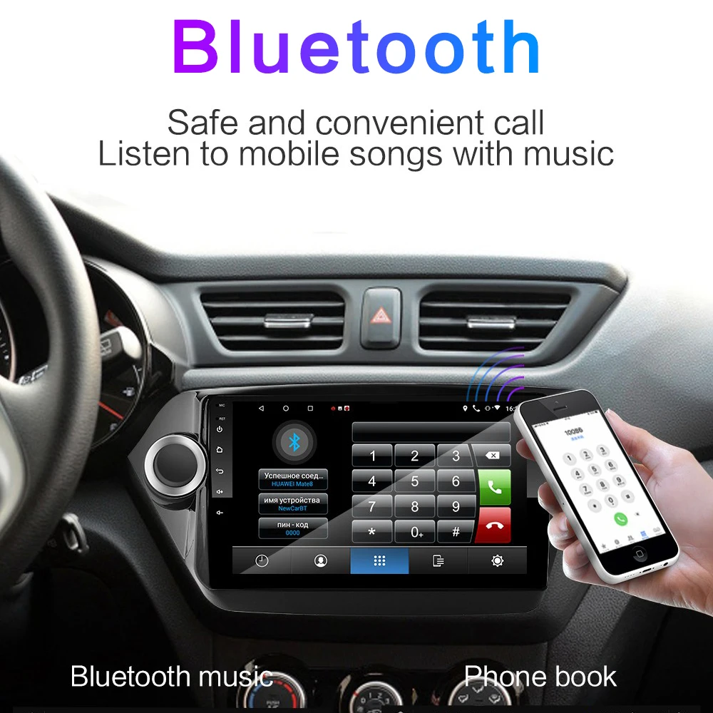 Автомагнитола 2DIN с GPS-навигацией Android 9 1 для Kia RIO 3 4 Rio 2010 2011 2012 2013 2014 2015 2016 2017 2018