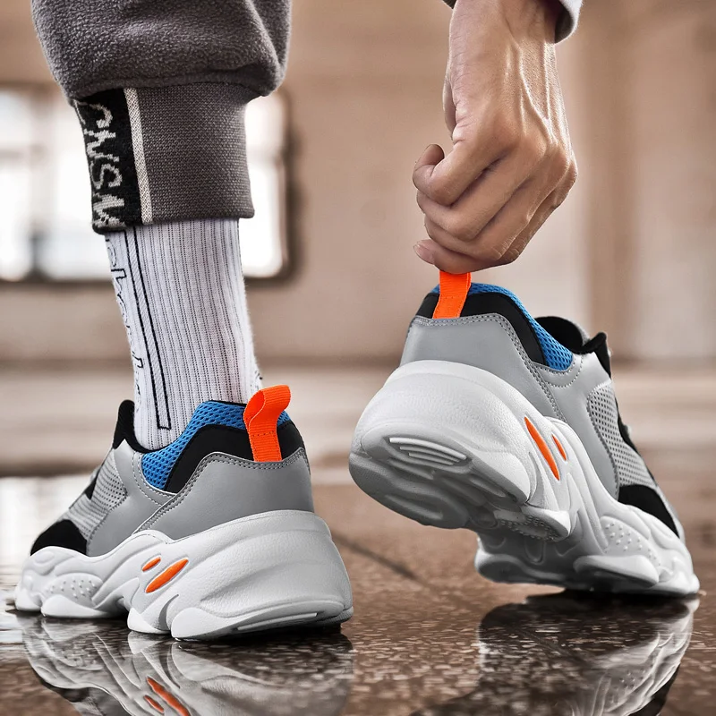 fashion black sports casual sneakers Breathable male breathable informales summer sapatos shoe Shoes Sneaker white 2020 mesh de |