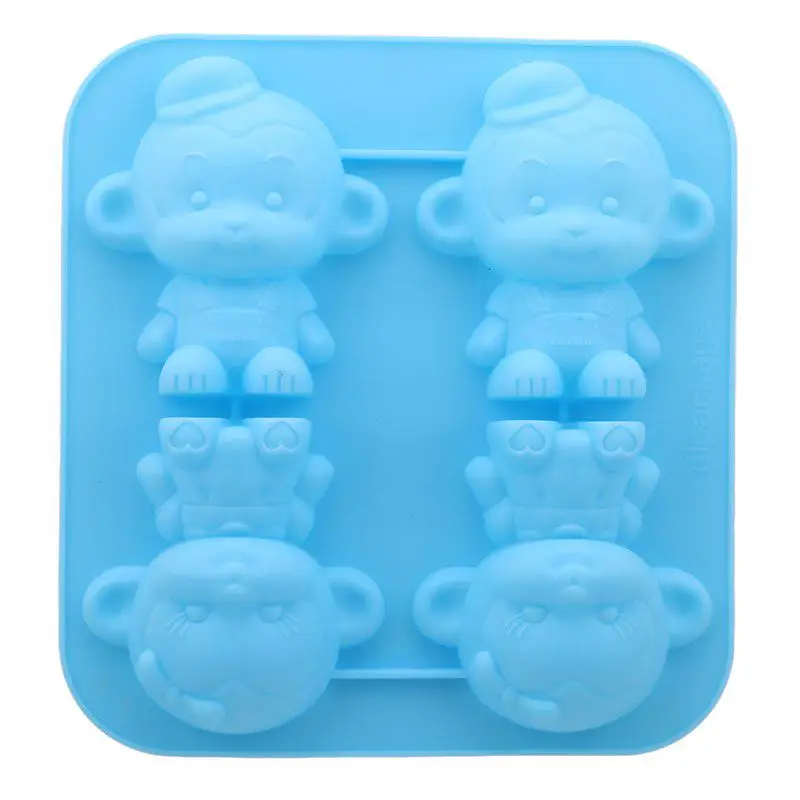 

Силиконовая форма для торта в форме обезьяны, 3D мультяшный рисунок, форма для мыла, печенья, помадки, Серия животных, инструменты для выпечки