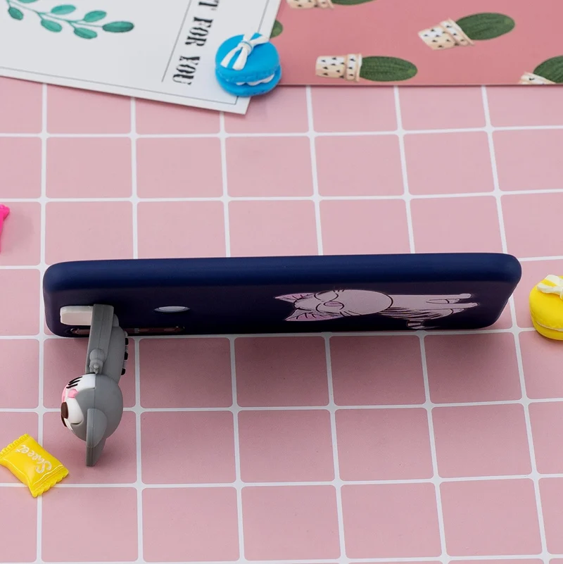 3D Cartoon Rabbit Stand Toys Redmi Note 8T Case For Xiaomi Silicone Dolls Soft Cover Xiomi |