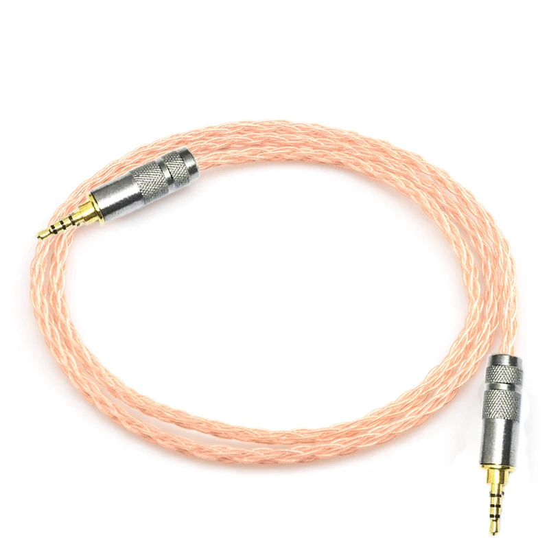 

Audiocrast 2.5mm TRRS Balanced Male to Male 4-Pin Audio Adapter AUX 8 Cores 7N OCC Single Copper Audio Cable