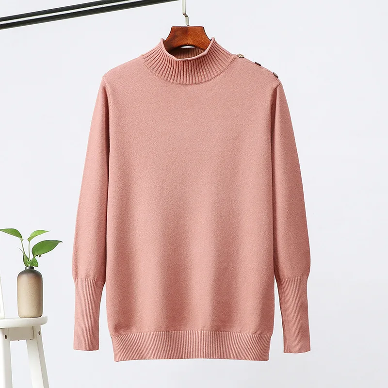 Женский Повседневный свитер на пуговицах плотный пуловер с длинным рукавом и