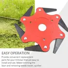 Стальной триммер Сменные кассеты-6 шт. режущая головка газонокосилки кисточки 65Mn щетка для удаления сорняков режущая головка сад Мощность инструмент Аксессуары для газонокосилки