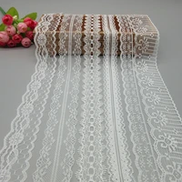 hot white lace ribbon tape 10 yards width lace trimmings fabric diy embroidered cord for sewing decoration african lace fabric
