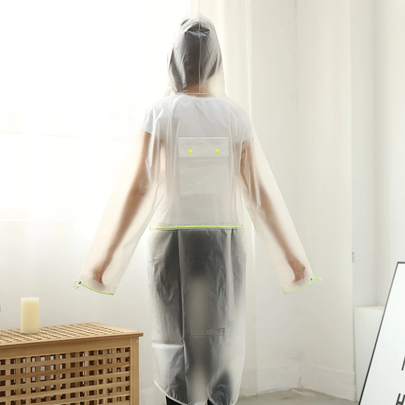 Прозрачный Люминесцентная веревка TPU плащ для мужчин и женщин | Дом сад