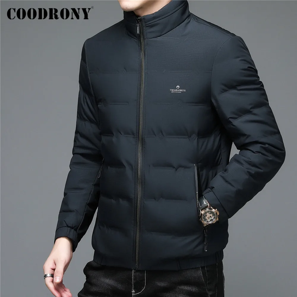 COODRONY Winter Duck Down Jacket Men Thick Warm Parka High Quality Slim Fit Stand Collar Coat Windbreaker Brand Clothing C8171