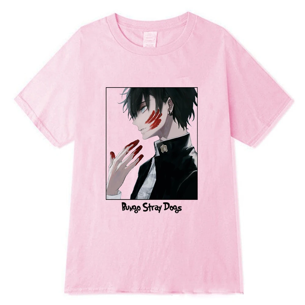 

Bungo Stray Dogs Casual Summer Tshirt Men Printed T-shirts Man Tees Tops