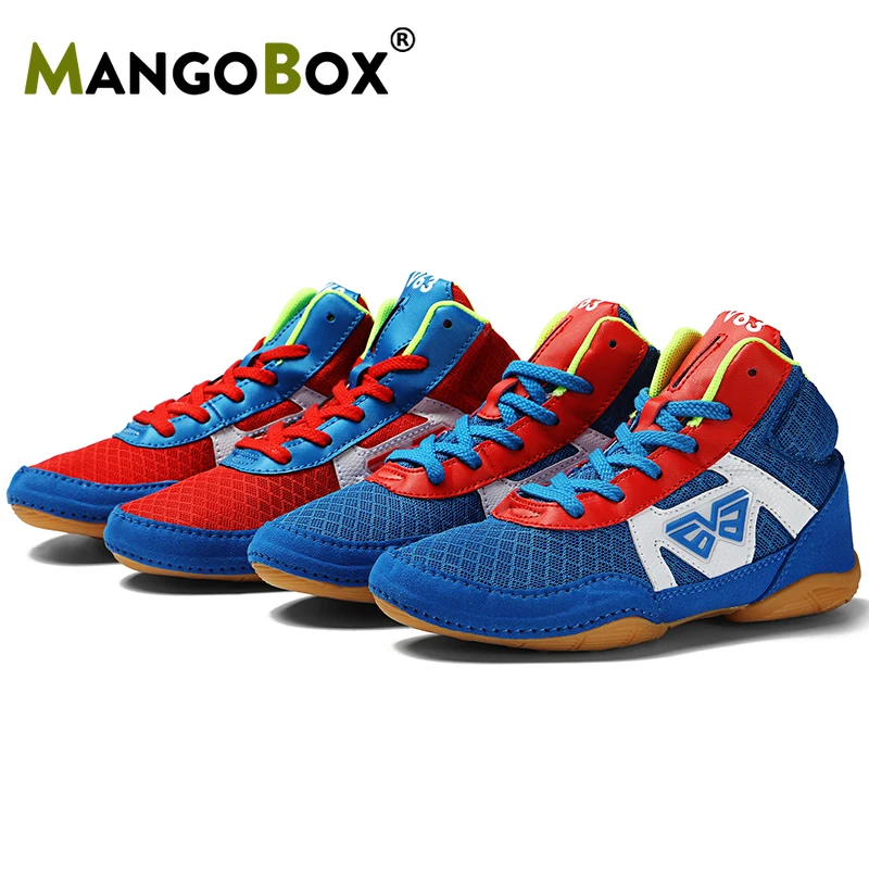 

Kid's Professional Wrestling Shoes Boxing Shoes Boys Girls Training Sport Shoes for Wrestling Summer Breathable Wrestling Boots
