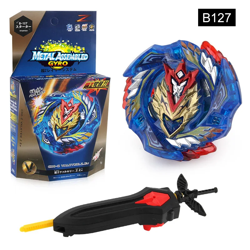 

Игрушка с гироскопом Spot Burst, модель Super Z, ремень с непобежденным валькирием, обновленный двусторонний Святой меч, пусковая установка, игрушк...