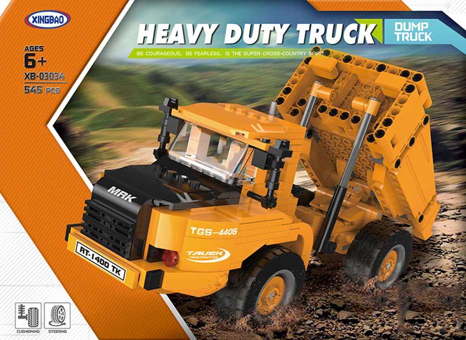 

XINGBAO 03034 NEW City Series 545pcs The Heavy Duty Truck Model Building Blocks Vehicle Bricks Educational Toys