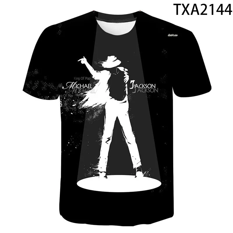 

Summer New 3D Printing Michael Jackson T-Shirt Men's Women's Children's Cool T-Shirts Hip-Hop Punk Rock Super Comfortable Top