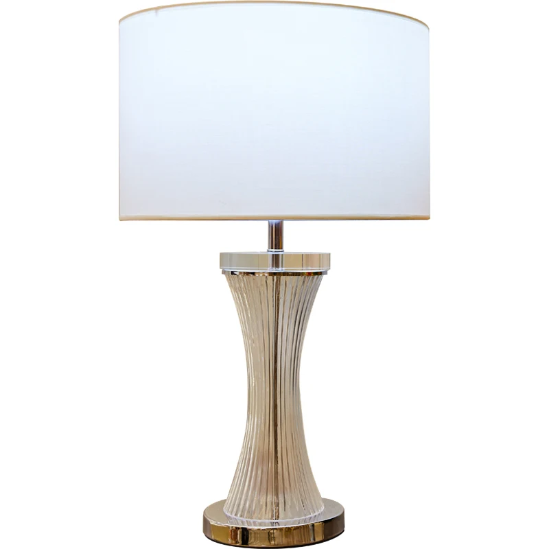 Хрустальная настольная лампа для спальни прикроватная роскошная стеклянная