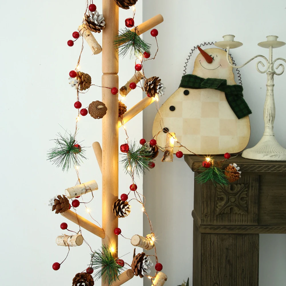 

LED String Light Snowflake Xmas Christmas Trees Decorations For Home For New Year 2022 Garland Fairy String Light Room Decor