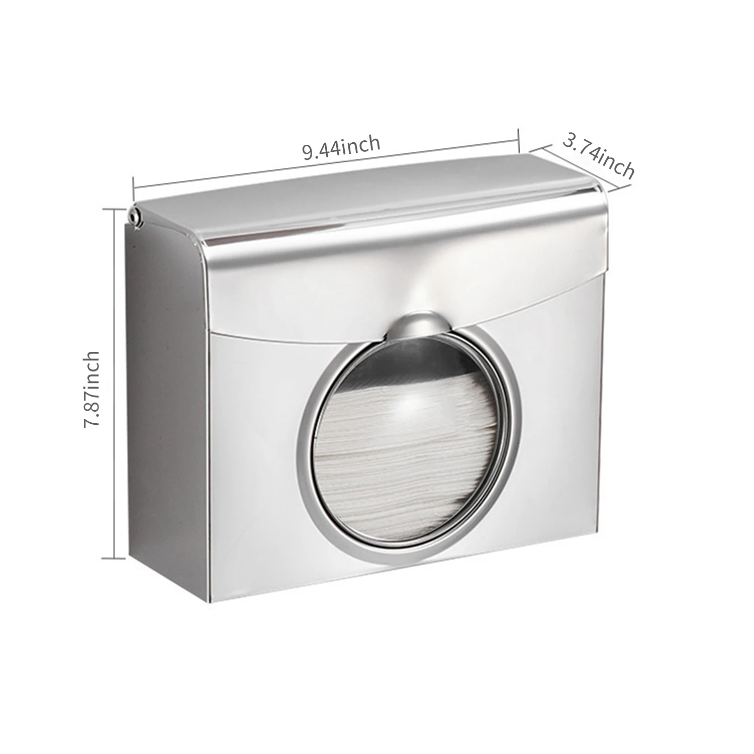 

Bathroom Kitchen Paper Towel Dispenser Dual Dispensing Paper Dispenser Stainless Steel Wall Mounted Bathroom Tissue Dispenser