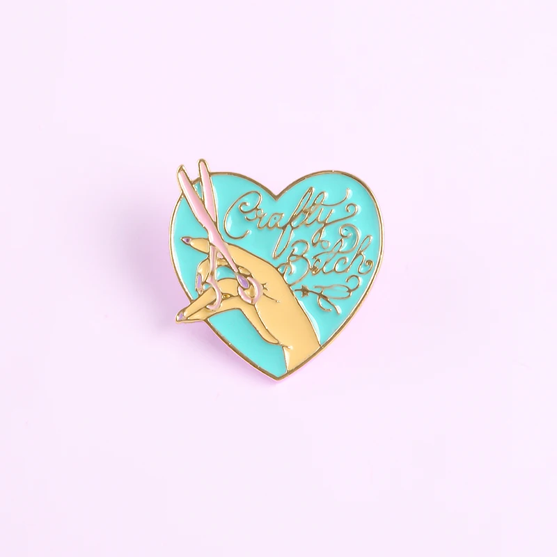 Crafty Bch эмалированные булавки на заказ в форме сердца броши лацкан булавка рубашка