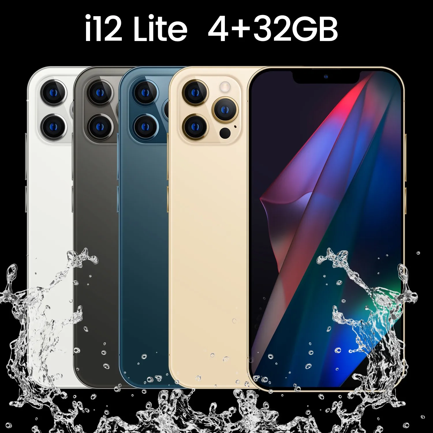 Смартфон I12 Lite, 2021 дюйма, Android, 4 + 32 Гб ПЗУ