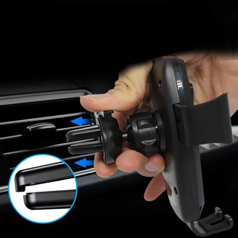 Автоматическое зажимное беспроводное автомобильное зарядное устройство Qi 10 Вт