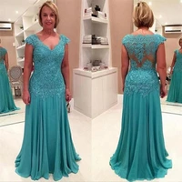 plus size lace mother of the bride dresses for weddings a line prom evening groom godmother dresses
