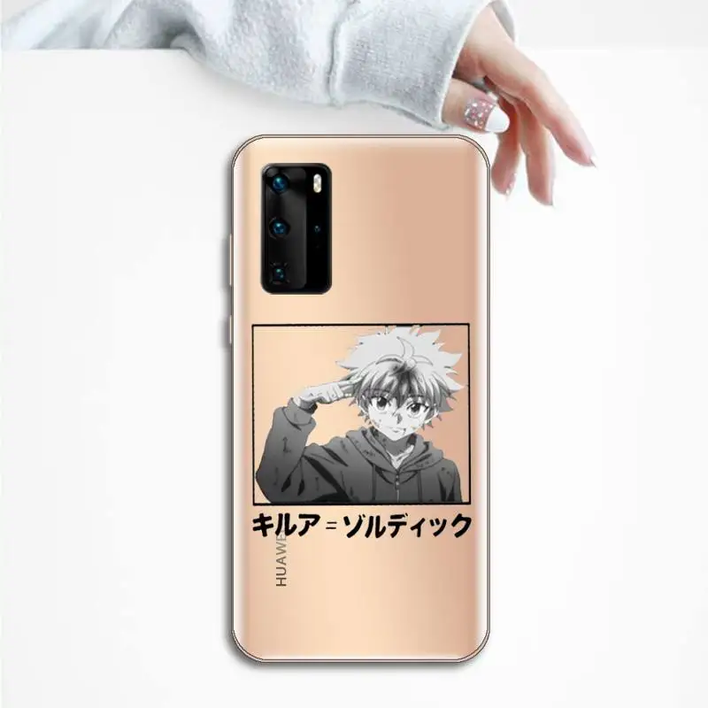 

Hunter X Killua Zoldyck Anime Phone Case Transparent for Huawei P honor 8 10i 20 30 40 smart 2019