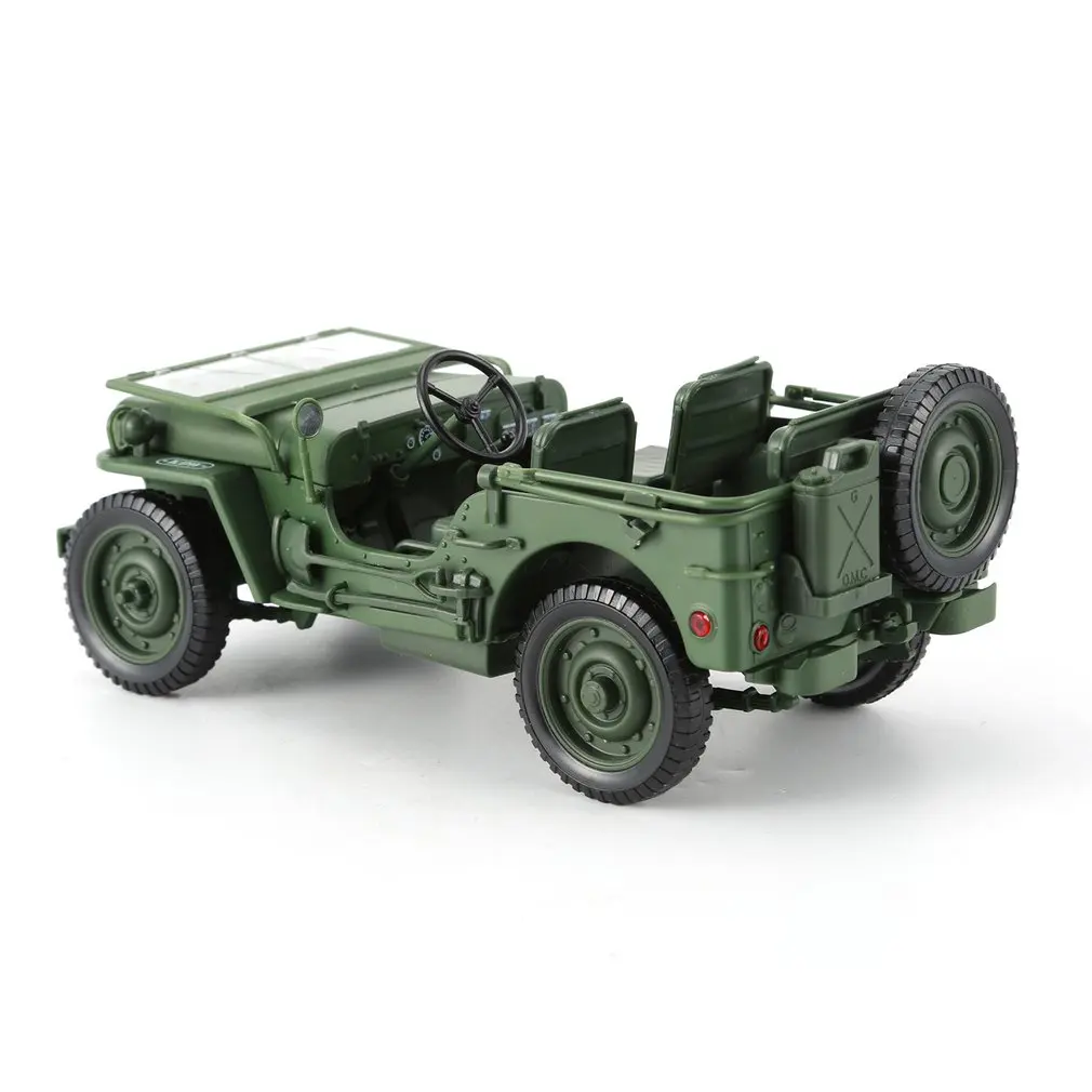 Сплав литья под давлением 1:18 для джипа Военная тактика модель грузового