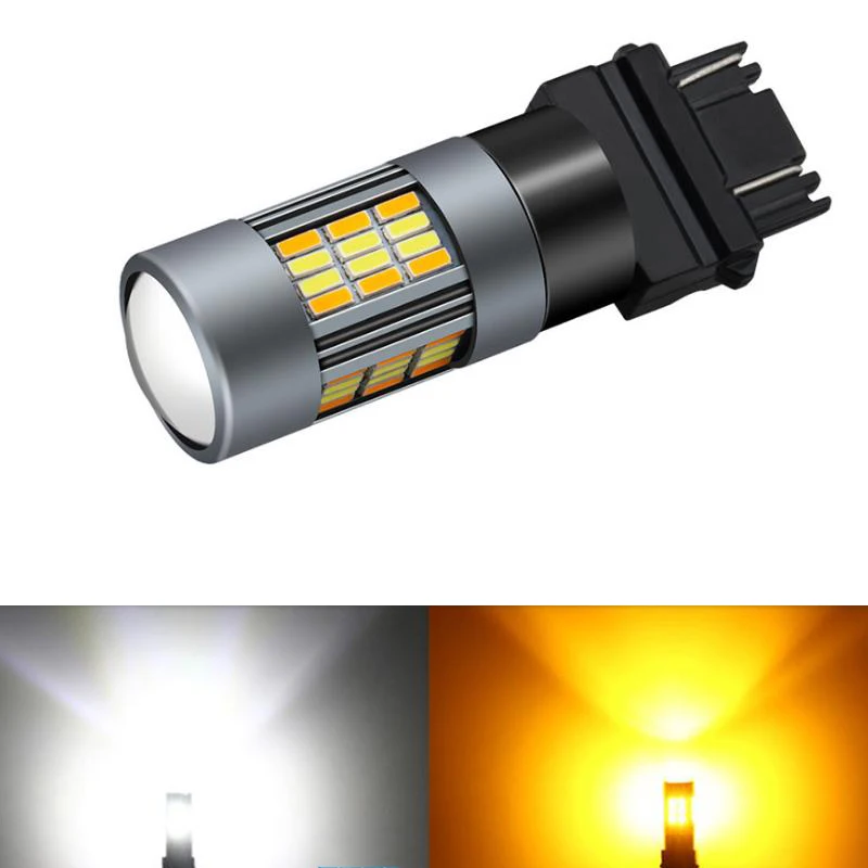 Автомобильный светодиодный светильник 3157 двухцветный тормозной