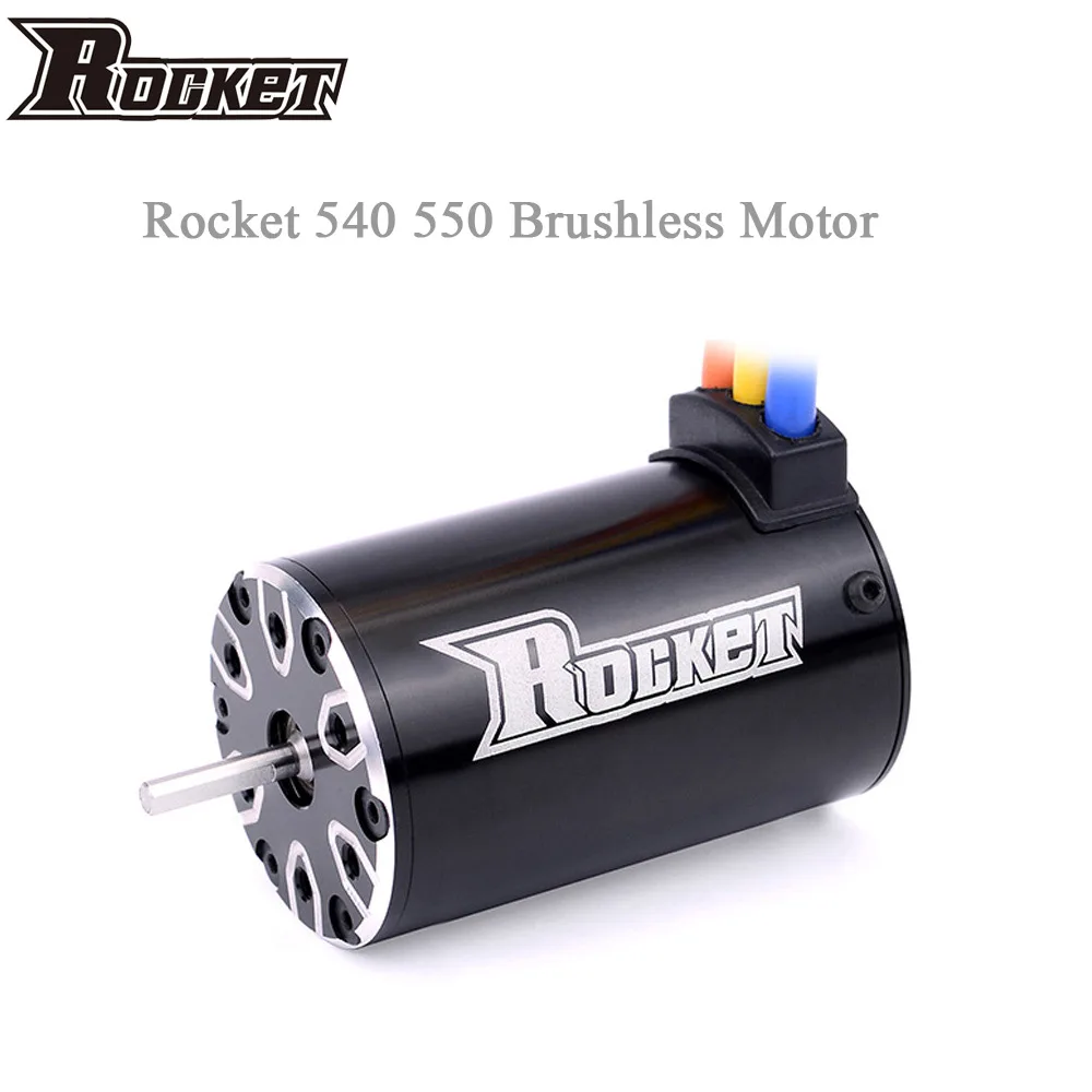 

Rocket 540 550 4300KV 3800KV 3500KV 3300KV 4 Poles Sensorless Brushless Motor for 1/10 4WD Trucks Monster Car Buggy
