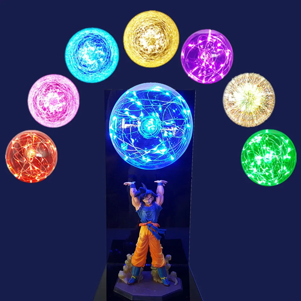 Goku kamehameha лампа Dragon Ball светодиодный ночной Светильник для детей лава лампа для спальни креативный Сон Гоку лампа Рождественский светодиодный светильник