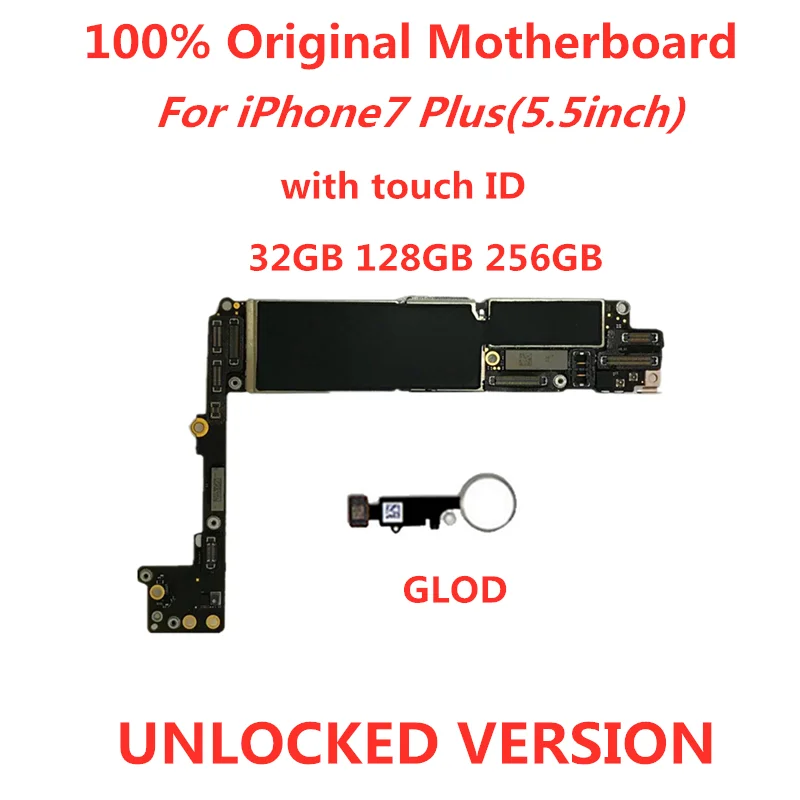 Оригинальная материнская плата SamuelT для iphone 7 plus с Touch ID/без ID разблокированная P