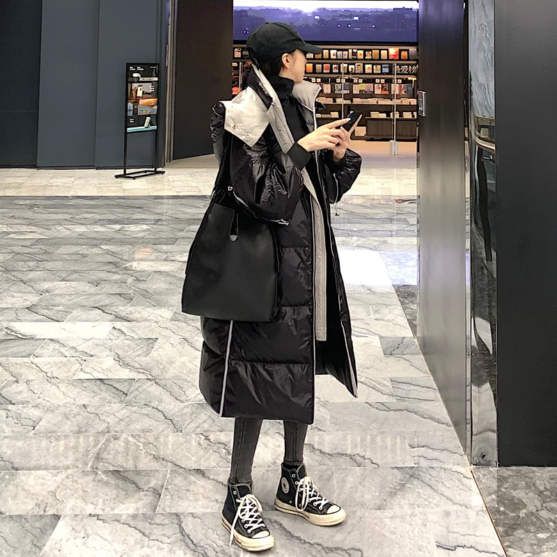 

Fashion Winter Women Down Jacket Long Woman Jacket Warm Parkas Female Autumn Coat Korean Women's Clothes Doudoune Femme WPY1744