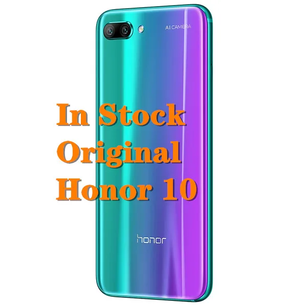 Honor 10 Мобильный телефон 5,8" Kirin 970 Восьмиядерный AI камера отпечаток пальца ID NFC android 8,1 6G ram 128G rom 3300mAh Телефон