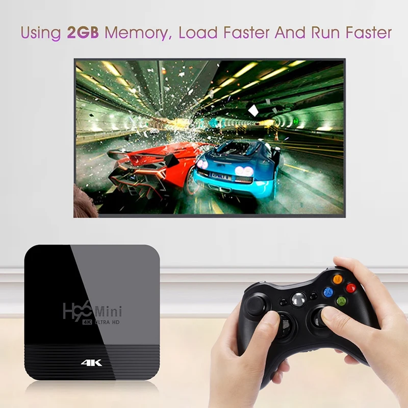 

H96 MINI H8 Android 9.0 TV BOX 1+8G RK3228A Quad Core 4K Wifi BT4.0 Set Top Box HDMI-Compatible Media Player