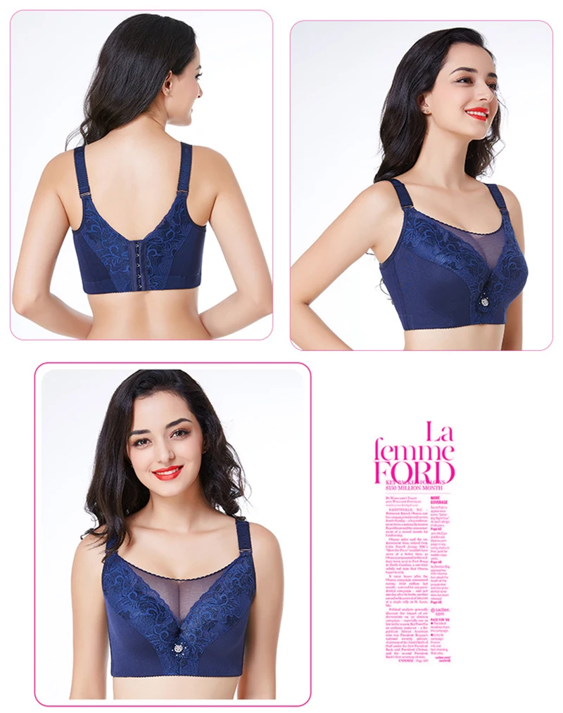 Пикантные Для женщин бюстгальтер размера плюс/E/F/большой размер 0 3 см