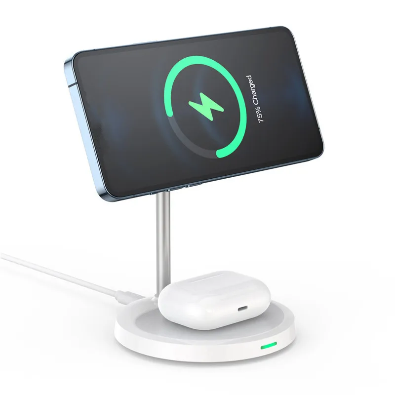 

2in1 Magsafe Dual-Charge For iPhone 12Pro Max Fast Wireless charging For Get iphone 12mini and airpods at the same time Magnetic