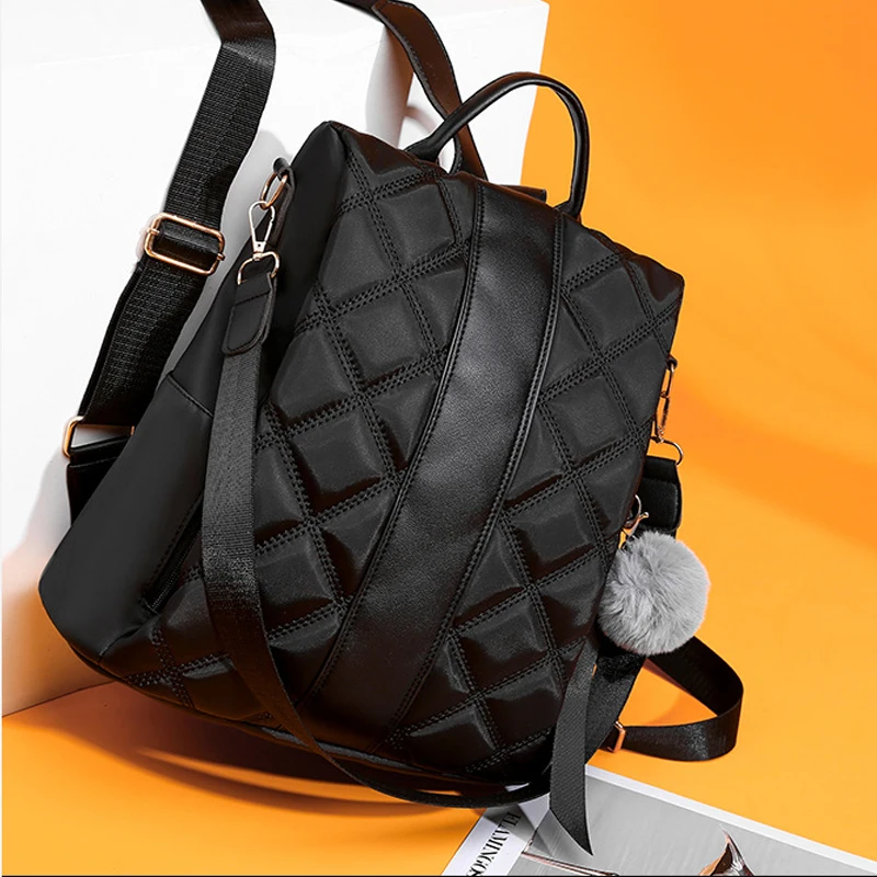 Повседневный женский простой рюкзак с защитой от кражи модные сумки через плечо