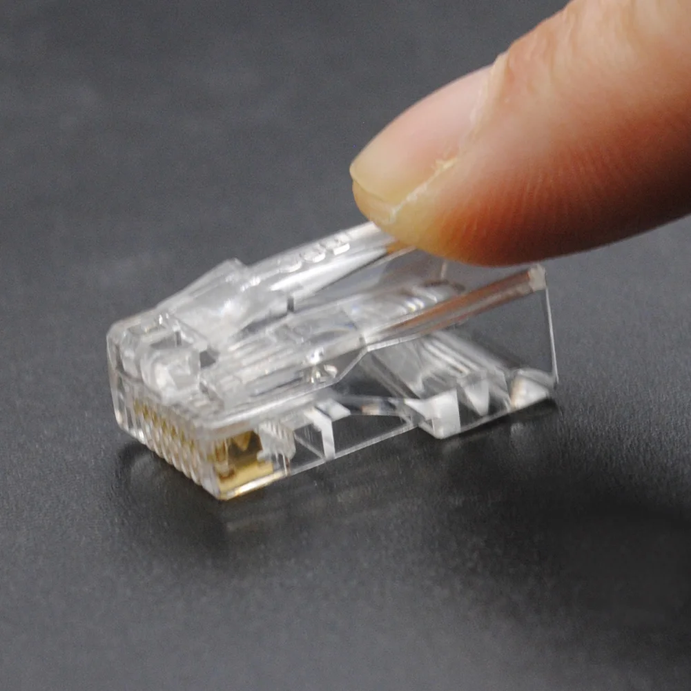 Сетевые разъемы 25 шт. RJ45 RJ 45 CAT5 модульный разъем сетевой для Cat5 Cat5e Cat6 кабель| |