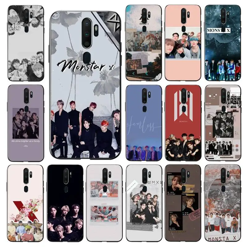 

FHNBLJ MONSTA X Phone Case for vivo Y91C Y11 17 19 53 81 31 91 for Oppo a9 2020