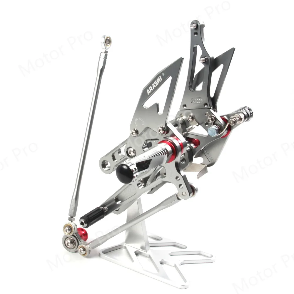 Регулируемые подножки для Honda CBR1000RR 2004 2005 2006 2007 CBR 1000 RR подставка для ног Peg Rearset задний комплект педали CBR1000 CBR600RR