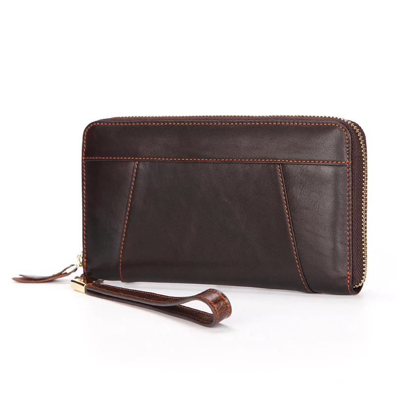 Мужские кошельки из натуральной кожи фирменный дизайн мужской Кошелёк клатч