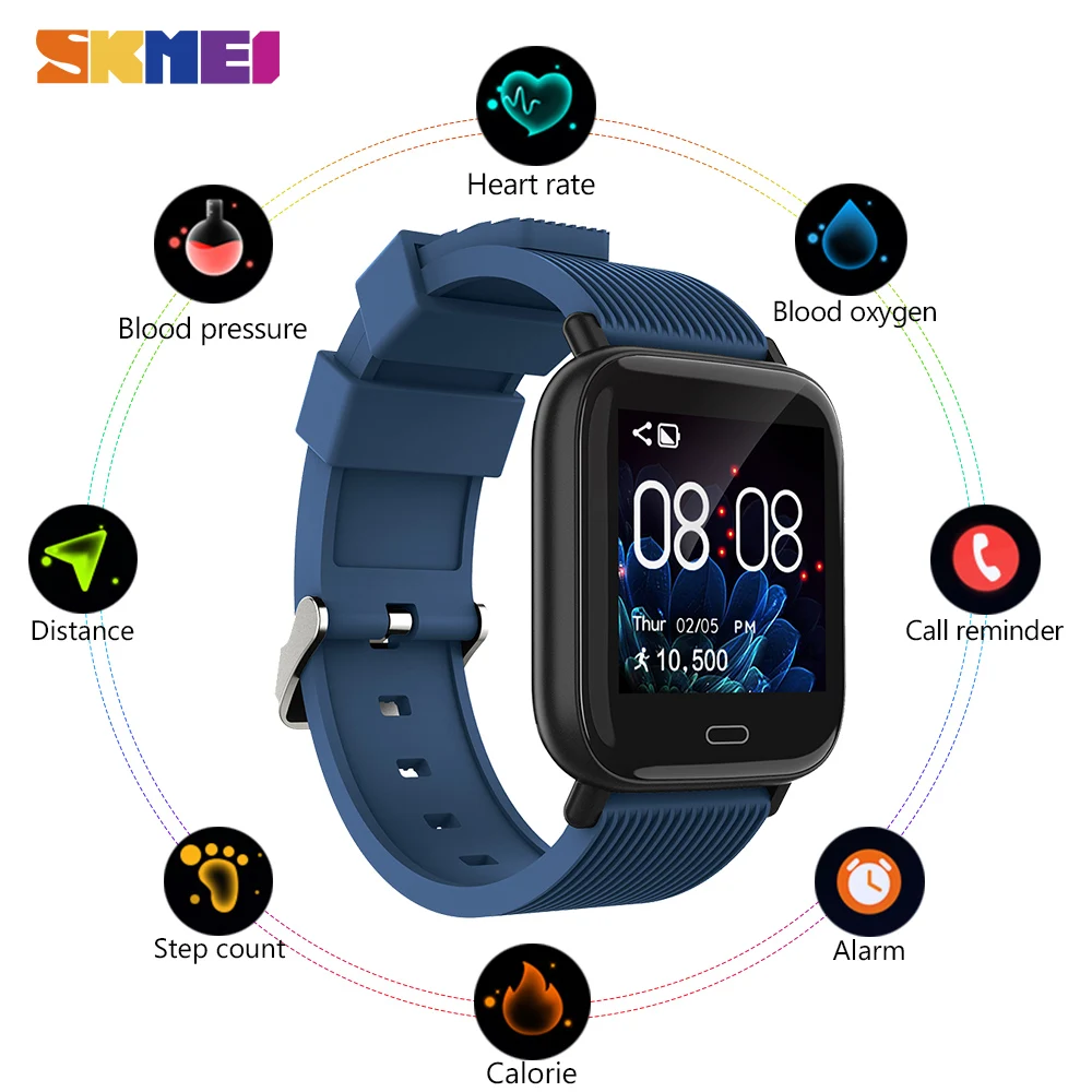 Часы SKMEI мужские электронные с светодиодный дисплеем водонепроницаемые цифровые