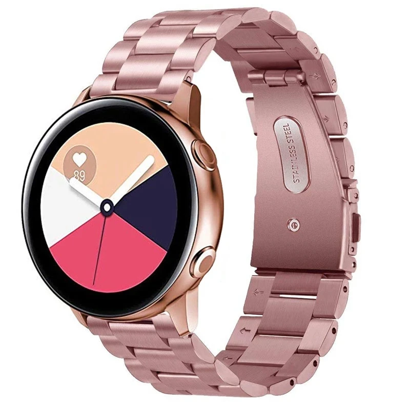 

Металлический ремешок из нержавеющей стали для Samsung Galaxy Watch Active 40 мм/Galaxy Watch 42 мм, металлический ремешок