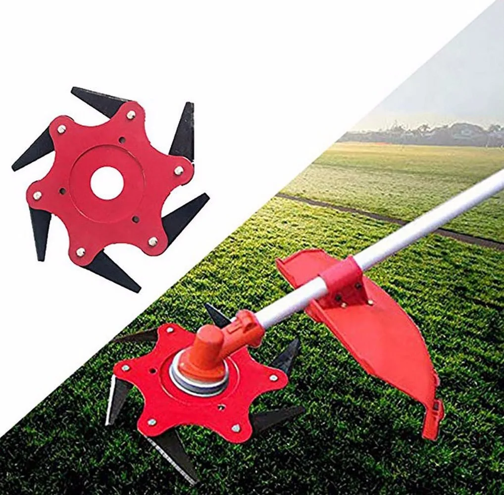 

Mower Blade Six-leaf Grass Head Weeder Cutter Head Gardening Lawn Trimmer Cutter Head Tool Accessories Garden Tool