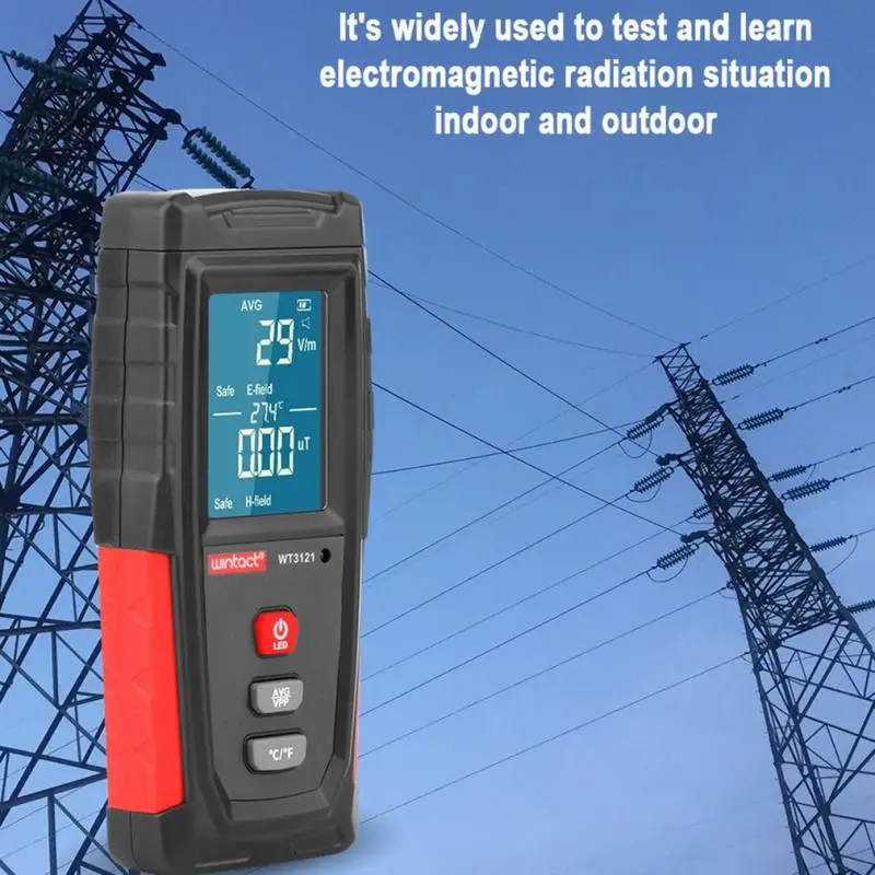 RZ электромагнитное поле излучения детектор Тестер Emf измеритель перезаряжаемый